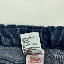 Load image into Gallery viewer, Girls H&amp;T, blue stretch denim jeans, adjustable, Inside leg: 37cm, FUC, size 3,  