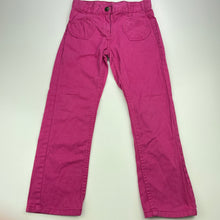 Load image into Gallery viewer, Girls Lupilu, pink cotton pants, adjustable, Inside leg: 49.5cm, GUC, size 6,  