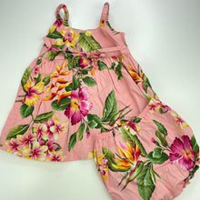 Load image into Gallery viewer, Girls Kilohana Clothing, authentic Hawaiian cotton dress &amp; bloomers, EUC, size 2, L: 44cm