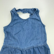 Load image into Gallery viewer, Girls Anko, chambray cotton summer playsuit, EUC, size 4,  