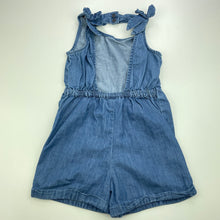 Load image into Gallery viewer, Girls Anko, chambray cotton summer playsuit, EUC, size 4,  