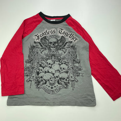 Boys Urban Supply, cotton long sleeve t-shirt / top, skulls, GUC, size 7,  