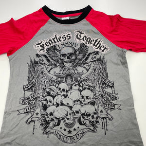 Boys Urban Supply, cotton long sleeve t-shirt / top, skulls, GUC, size 7,  