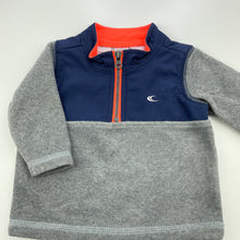 Load image into Gallery viewer, Boys Carters, grey fleece sweater / jumper, EUC, size 00,  