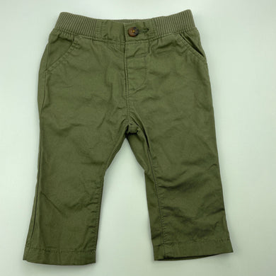 Boys Target, khaki cotton pants, elasticated, EUC, size 00,  