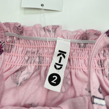 Load image into Gallery viewer, Girls KID, pink cotton playsuit, unicorns, NEW, size 2,  