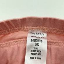 Load image into Gallery viewer, Girls Tiny Little Wonders, pink ruffle bloomers / nappy cover, EUC, size 000,  