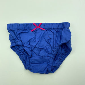 Girls Target, lightweight cotton bloomers / nappy cover, EUC, size 000,  
