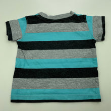 Load image into Gallery viewer, Boys Target, striped cotton t-shirt / top, GUC, size 000,  