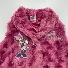 Load image into Gallery viewer, Girls Disney, Minnie Mouse faux fur vest / jacket, GUC, size 00,  