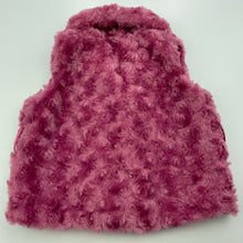 Load image into Gallery viewer, Girls Disney, Minnie Mouse faux fur vest / jacket, GUC, size 00,  