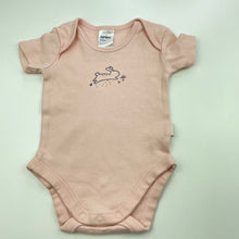 Load image into Gallery viewer, Girls Anko, organic cotton bodysuit / romper, rabbit, GUC, size 000,  