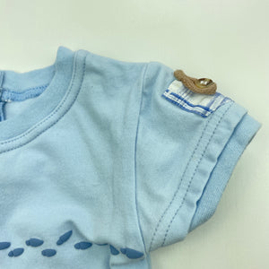Boys Max & Tilly, blue stretchy t-shirt / top, GUC, size 000,  