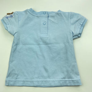 Boys Max & Tilly, blue stretchy t-shirt / top, GUC, size 000,  