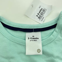 Load image into Gallery viewer, Girls Target, aqua cotton long sleeve t-shirt / top, NEW, size 00,  