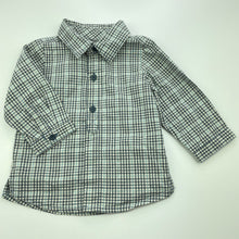 Load image into Gallery viewer, Boys Baby Gap, checked cotton long sleeve shirt, EUC, size 00,  