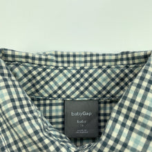Load image into Gallery viewer, Boys Baby Gap, checked cotton long sleeve shirt, EUC, size 00,  
