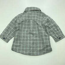 Load image into Gallery viewer, Boys Baby Gap, checked cotton long sleeve shirt, EUC, size 00,  