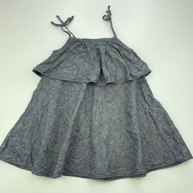Girls Vonbon, hemp / organic cotton summer dress, GUC, size 2, L: 53cm