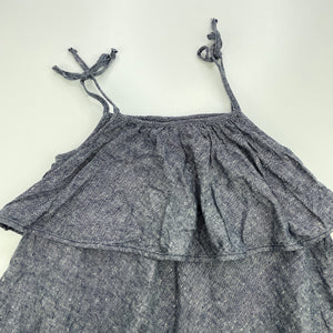Girls Vonbon, hemp / organic cotton summer dress, GUC, size 2, L: 53cm