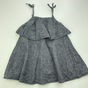 Girls Vonbon, hemp / organic cotton summer dress, GUC, size 2, L: 53cm