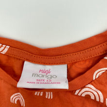 Load image into Gallery viewer, Girls Mango, orange cotton twist front top, EUC, size 12,  