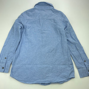 Boys Anko, cotton long sleeve shirt, marks backs of sleeves, FUC, size 9,  