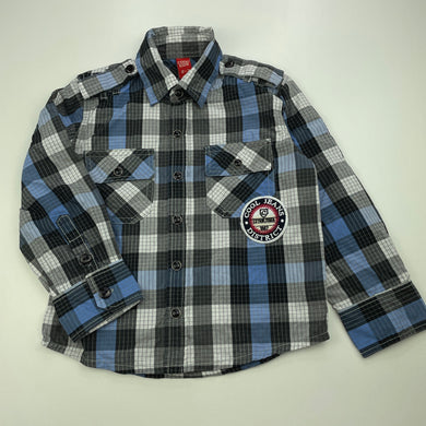 Boys Cool Kids, cotton long sleeve shirt, poppers, GUC, size 2-3,  