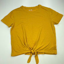 Load image into Gallery viewer, Girls Anko, linen blend tie front t-shirt / top, EUC, size 14,  