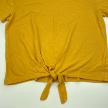 Load image into Gallery viewer, Girls Anko, linen blend tie front t-shirt / top, EUC, size 14,  
