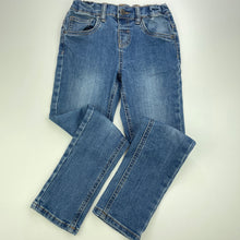 Load image into Gallery viewer, Boys Anko, blue stretch denim jeans, adjustable, Inside leg: 51cm, FUC, size 6,  