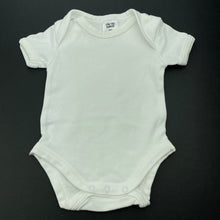 Load image into Gallery viewer, unisex Target, white cotton bodysuit / romper, GUC, size 0000,  