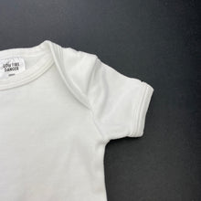 Load image into Gallery viewer, unisex Target, white cotton bodysuit / romper, GUC, size 0000,  