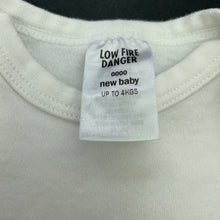 Load image into Gallery viewer, unisex Target, white cotton bodysuit / romper, GUC, size 0000,  