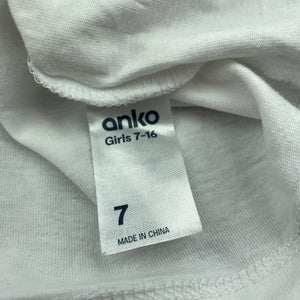 Girls Anko, cotton Christmas t-shirt / top, FUC, size 7,  