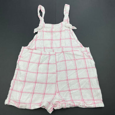 Girls Anko, linen / viscose overalls / shortalls, GUC, size 2,  
