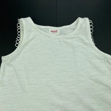 Load image into Gallery viewer, Girls Seed, white cotton sleeveless top, GUC, size 5,  