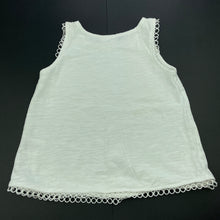 Load image into Gallery viewer, Girls Seed, white cotton sleeveless top, GUC, size 5,  