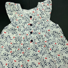 Load image into Gallery viewer, Girls purebaby, lightweight organic cotton summer dress, GUC, size 000, L: 34cm