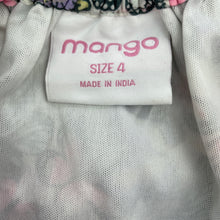 Load image into Gallery viewer, Girls Mango, lined lightweight party dress, butterflies, EUC, size 4, L: 61cm
