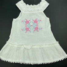 Load image into Gallery viewer, Girls Boomil, embroidered crinkle cotton summer top, FUC, size 2,  