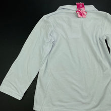 Load image into Gallery viewer, Girls Vogue Fashion, white long sleeve polo shirt / top, NEW, size 6,  