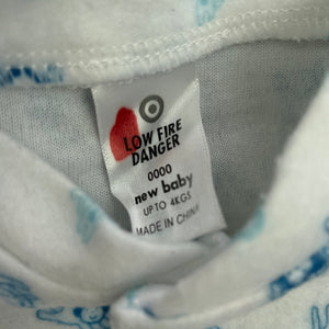 Boys Target, soft fleece coverall / romper, GUC, size 0000,  