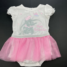Load image into Gallery viewer, Girls Disney Baby, Dumbo lightweight tutu romper, EUC, size 00,  