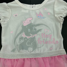 Load image into Gallery viewer, Girls Disney Baby, Dumbo lightweight tutu romper, EUC, size 00,  