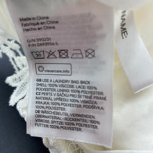 Load image into Gallery viewer, Girls H&amp;M, cream floral lace top, EUC, size 1,  