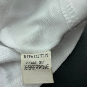 unisex Cotton On, white cotton long sleeve top, dad, EUC, size 000,  