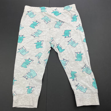 Boys Anko, grey pyjama pants / bottoms, crocodiles, GUC, size 2,  