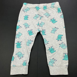 Boys Anko, grey pyjama pants / bottoms, crocodiles, GUC, size 2,  