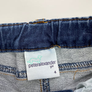 Girls Peter Alexander, lightweight stretch denim jeans, adjustable, Inside leg: 41.5cm, EUC, size 4,  